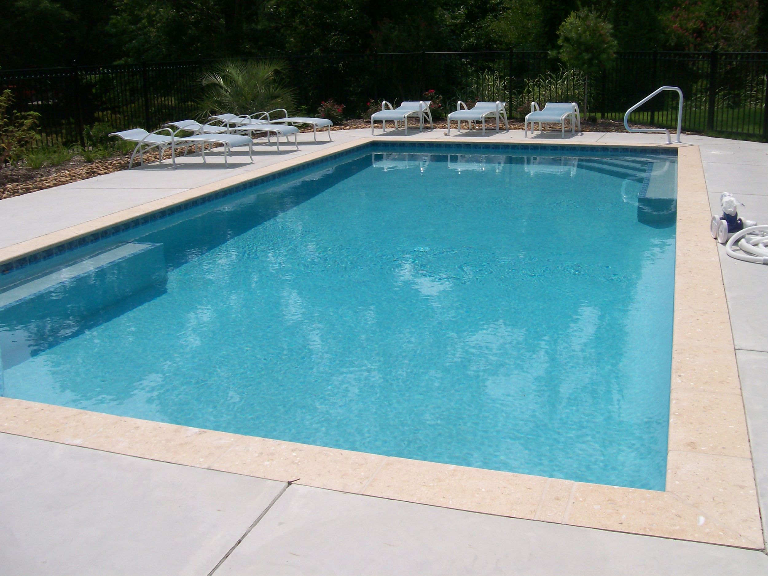 Pools Swimming Pool Clipart Equipped With Chairs For Sunbathing To.