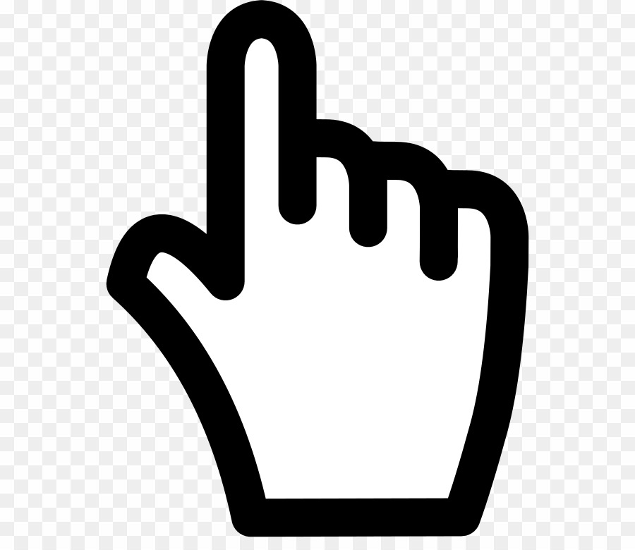 Hand Cursor PNG Computer Mouse Pointer Clipart download.