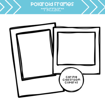 Polaroid Frames Clipart *Freebie*.