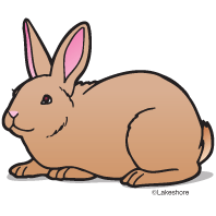 8973 Rabbit free clipart.