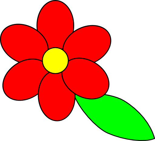 Red flower clipart 4 » Clipart Station.