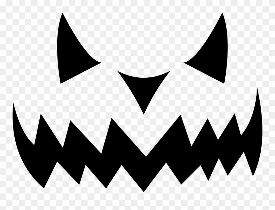 Clipart Evil Jack O Lantern Silhouette Scary Eyes Clip.