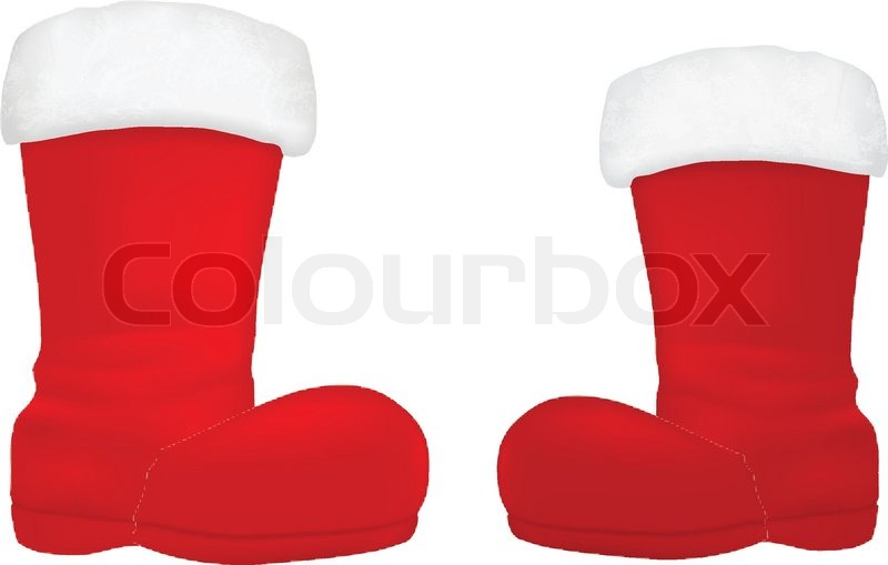 santa boot clipart.