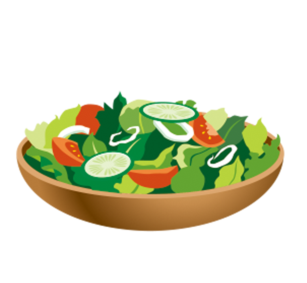 Dishes clipart vegetable salad, Dishes vegetable salad.