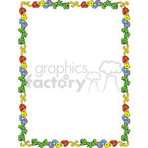 shamrock border clipart. Royalty.