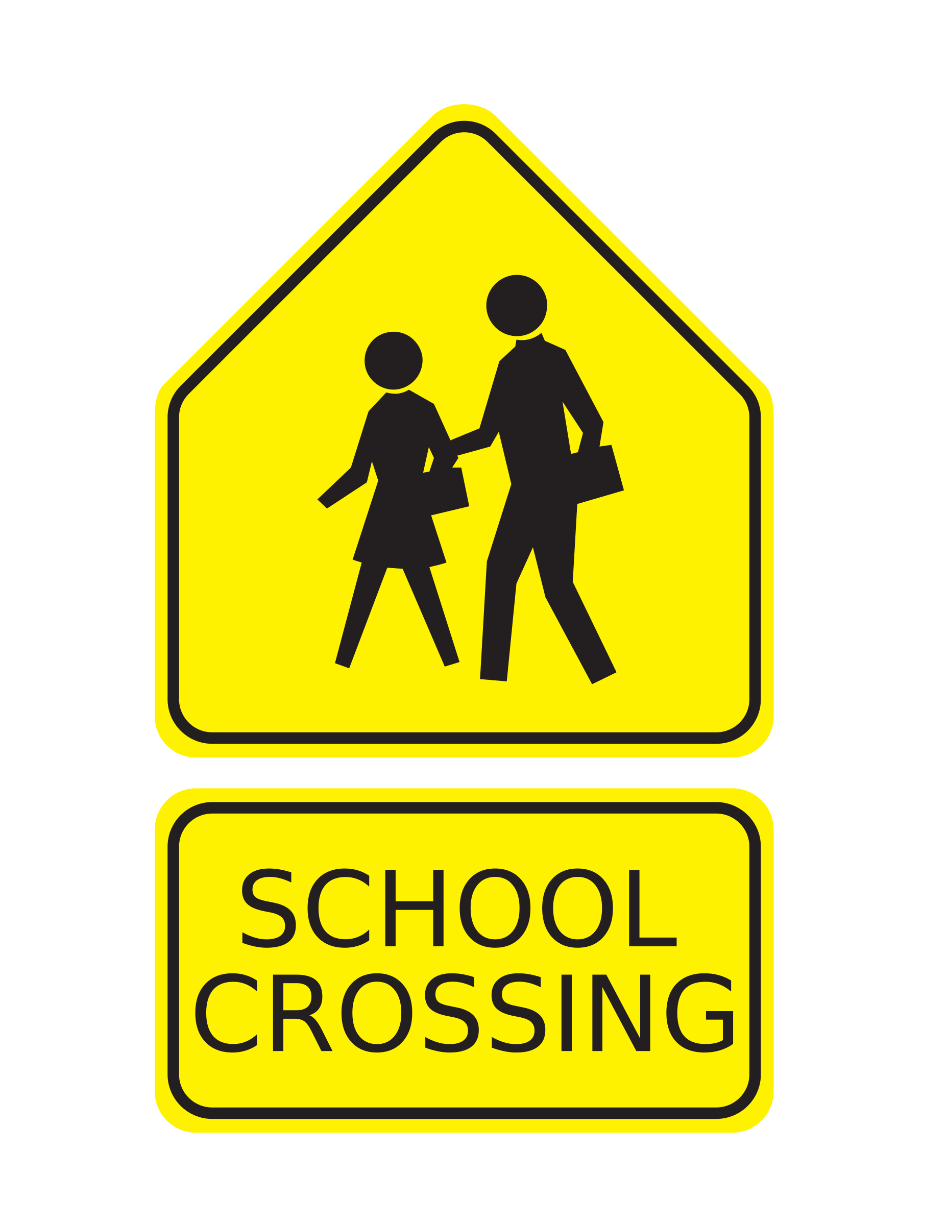 School Sign Clipart.