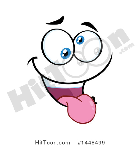 Face Clipart #1448499: Silly Face by Hit Toon.