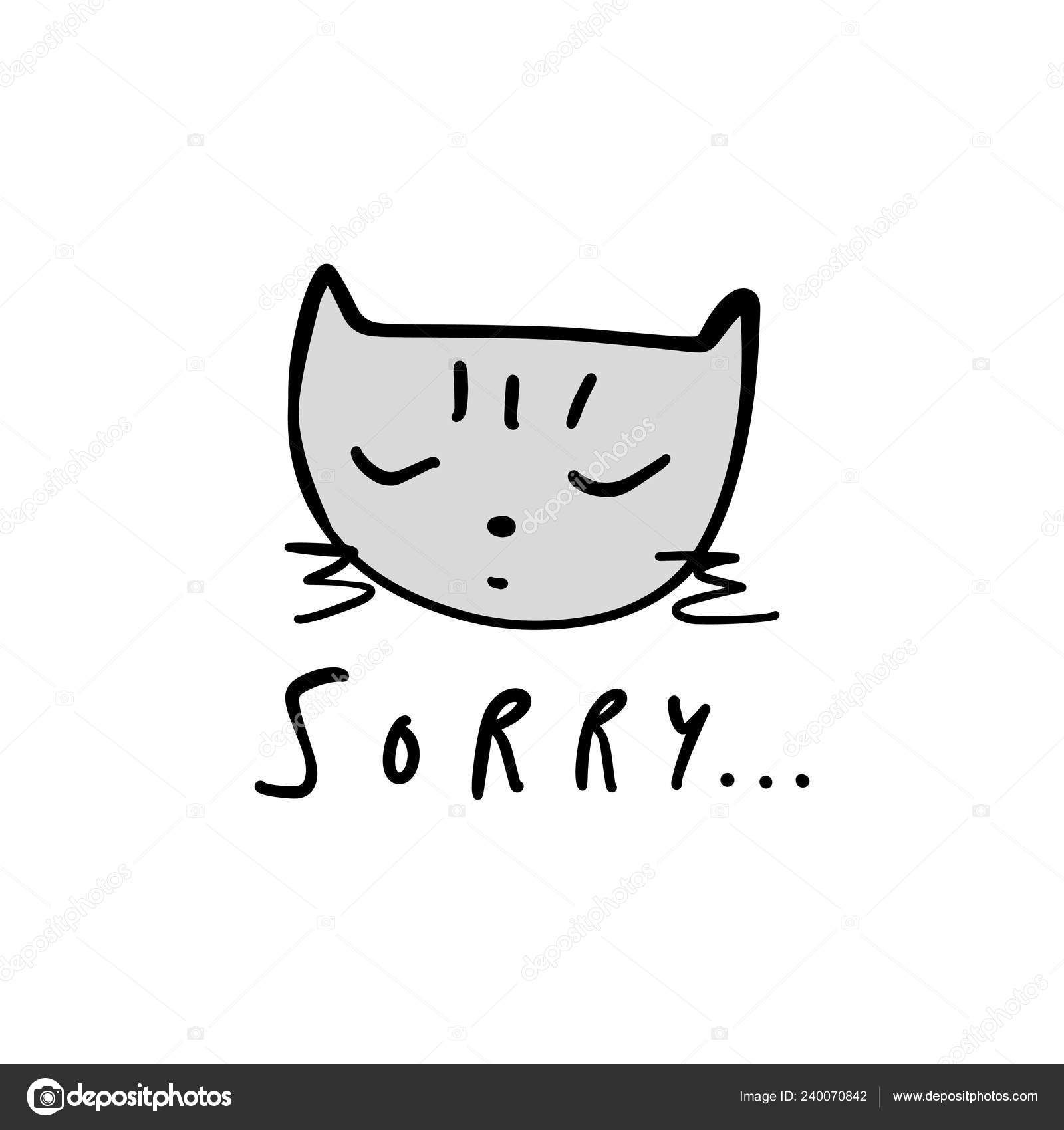 Clipart: sorry cute.