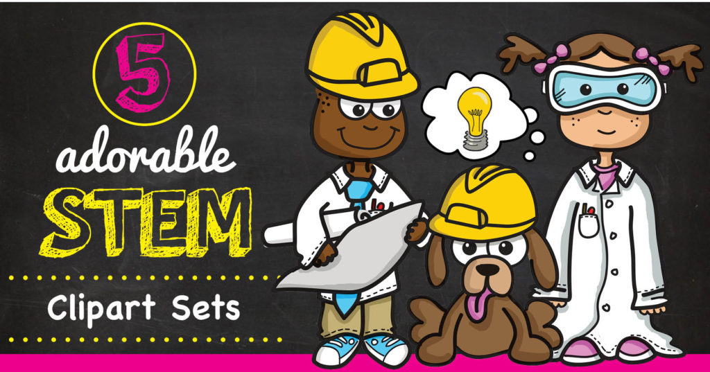 5 Cute and Creative STEM Clipart Sets.