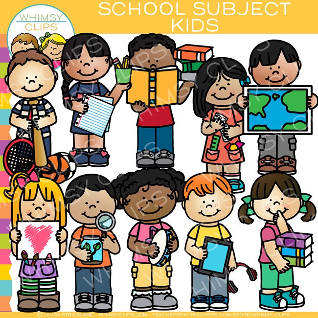 School Subjects Clip Art.