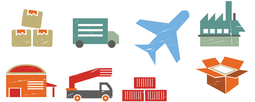 Supply Chain Clipart.