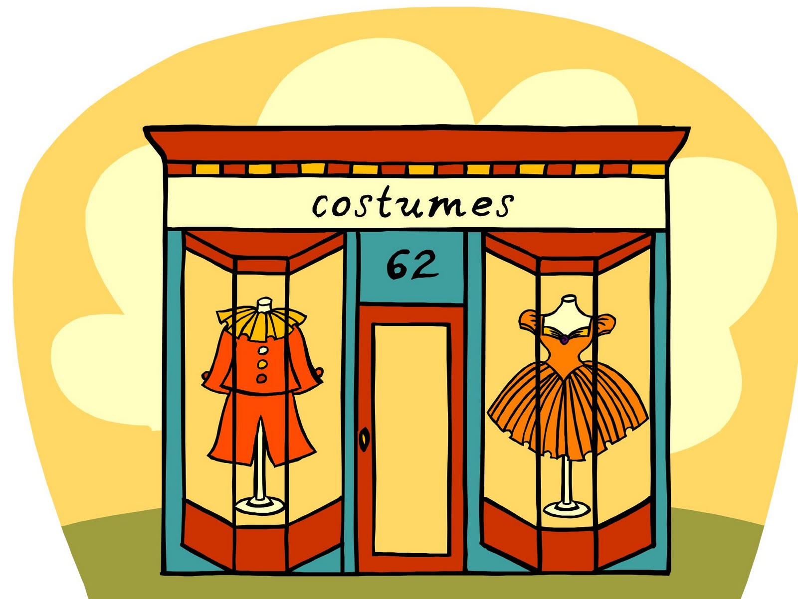 Clothing store clipart free image.