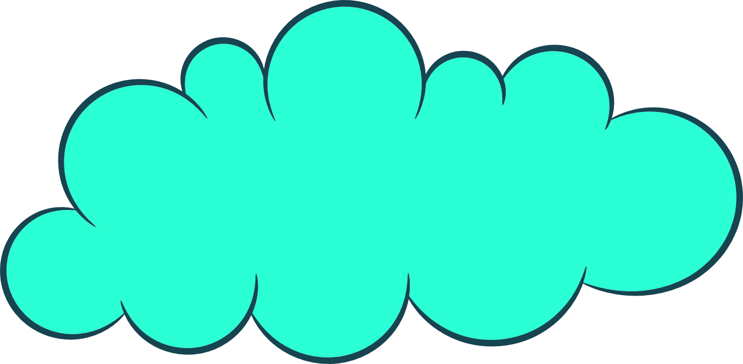 5 Cartoon Clouds (PNG Transparent).