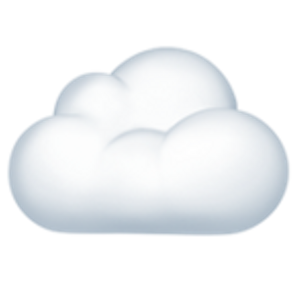 Download White Computing Cloud Emoji Free Download Image HQ PNG.