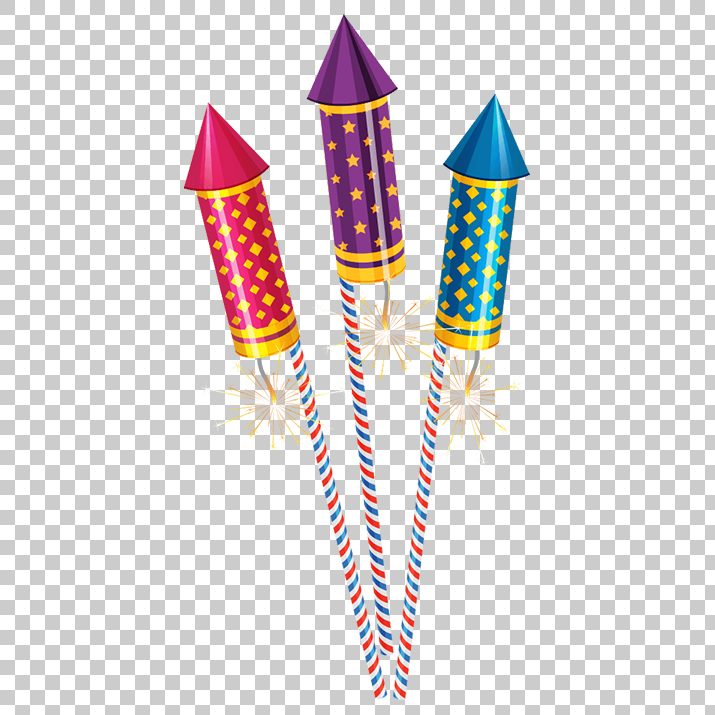 Diwali Fireworks and Crackers PNG Transparent Image Free Download.