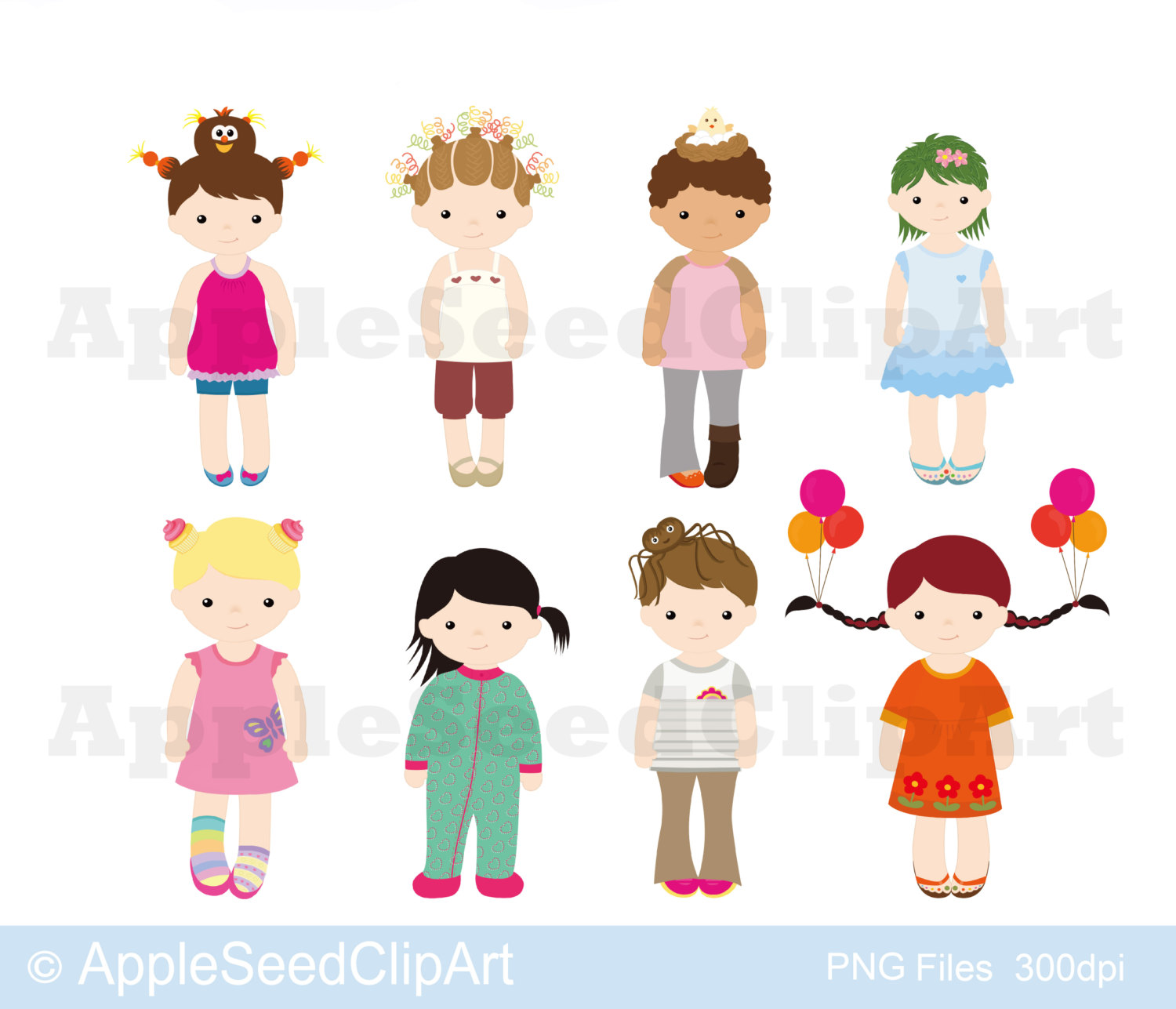 Wacky Hair Day Clipart.