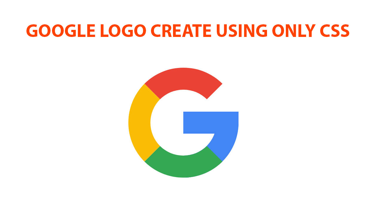 Google Logo Create On Css For Web Design.