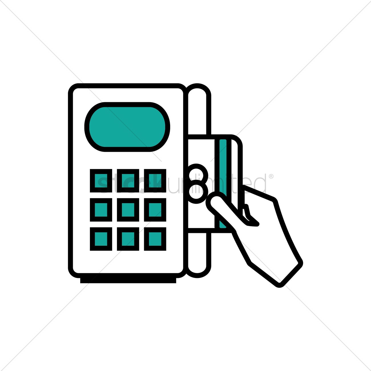 Credit Card Machine Clipart.