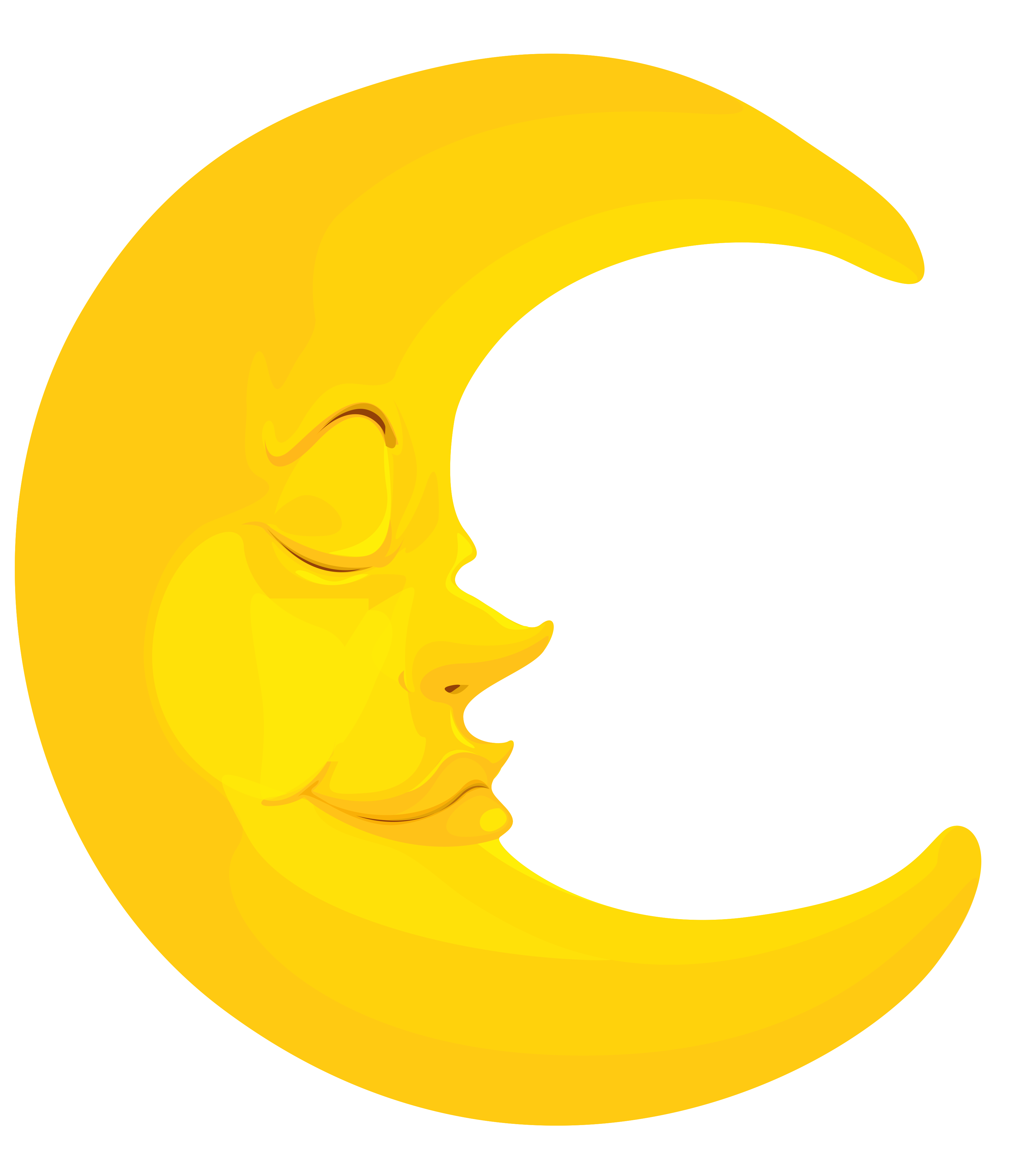 Crescent moon clipart transparent background.