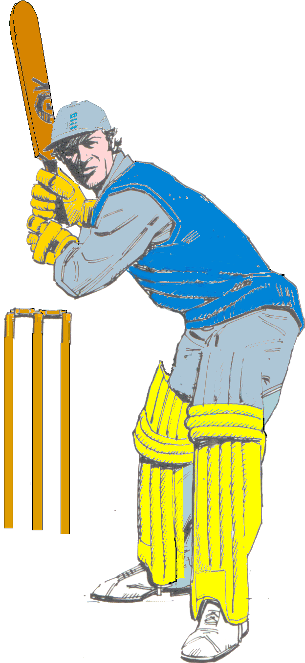 Batsman Cricket Clipart.