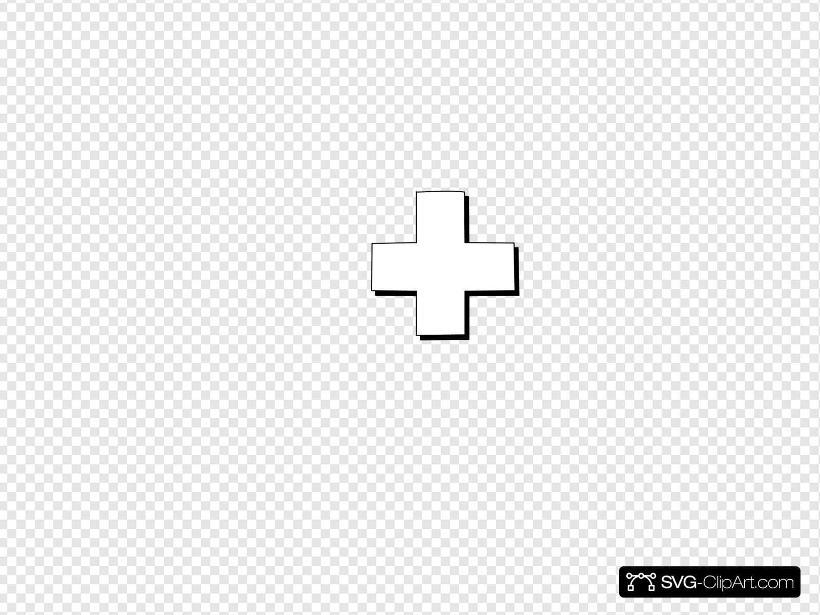 Cross Outline Clip art, Icon and SVG.