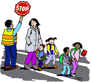 School crosswalk clipart.