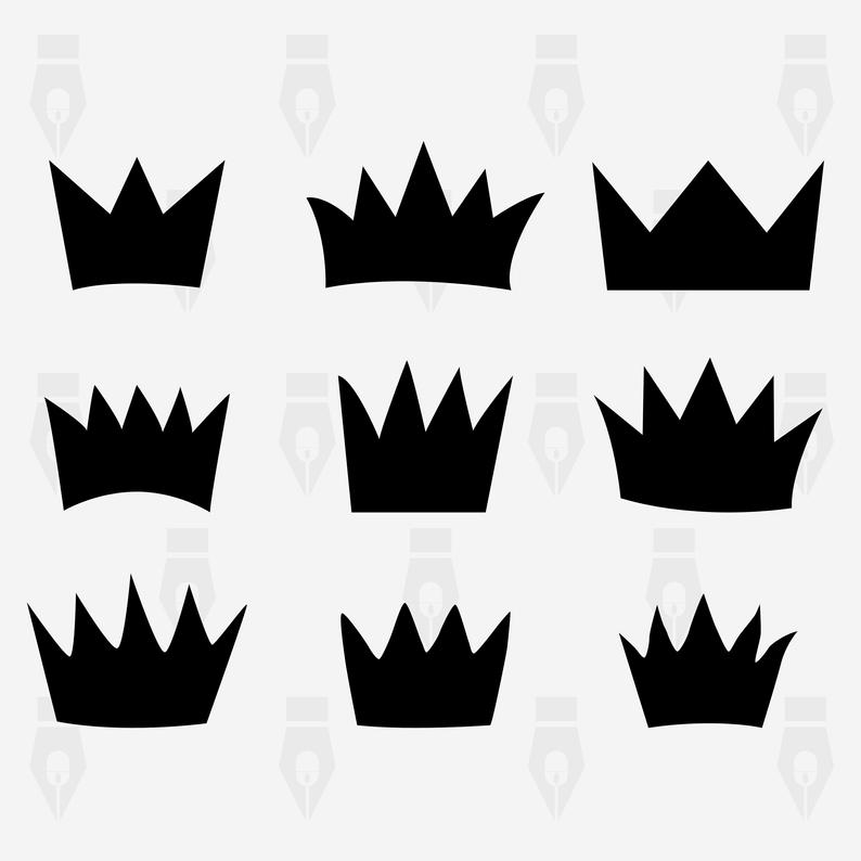 Crown svg, Crown vector, Crown digital clipart files for Design, Printing,  Cutting or more. Instant files included svg, png, dxf.