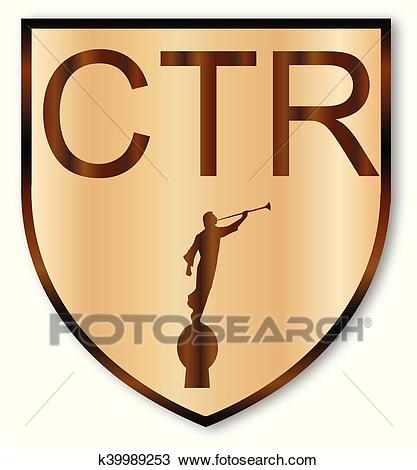 CTR Wooden Shield Clipart.