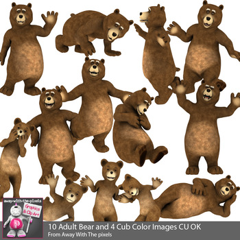 Funny Bear Clip Art.