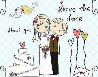 Bride groom clipart.