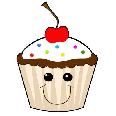 Cute cupcake clipart with faces google search cupcakes.