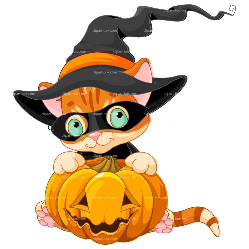 CLIPART HALLOWEEN CAT.