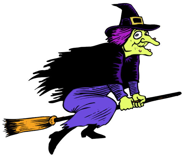 Cute Halloween Witch Clipart.