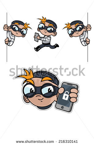 Cute Computer Hacker Vector Clip Art Stock Vector 142972519.