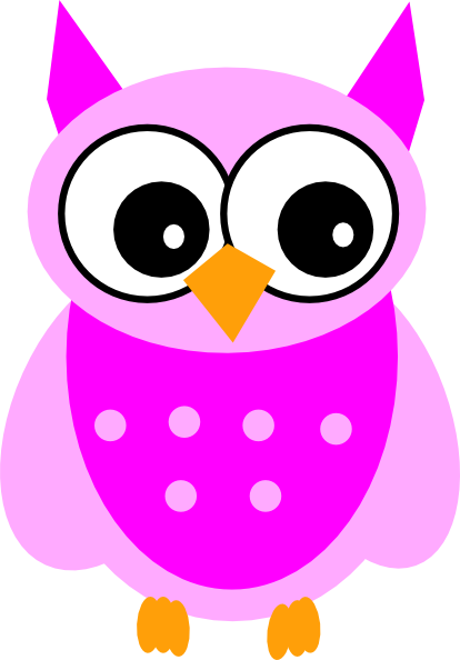 Cute Pink Owl Clip Art at Clker.com.