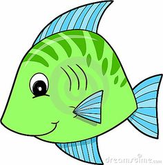 Fish Clip Art For A Kids Fishing Game.