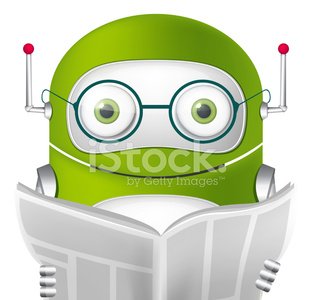 Cute Robot Clipart Image.