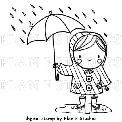 Spring Showers Clipart Black And White.