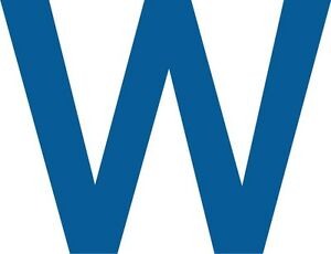 Details about W Fly the W Chicago Cubs WORLD SERIES 2016 car decal great  bumper sticker.