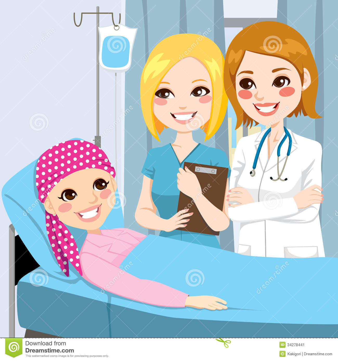 Cancer treatment clipart.