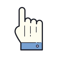 Hand cursor Icons.