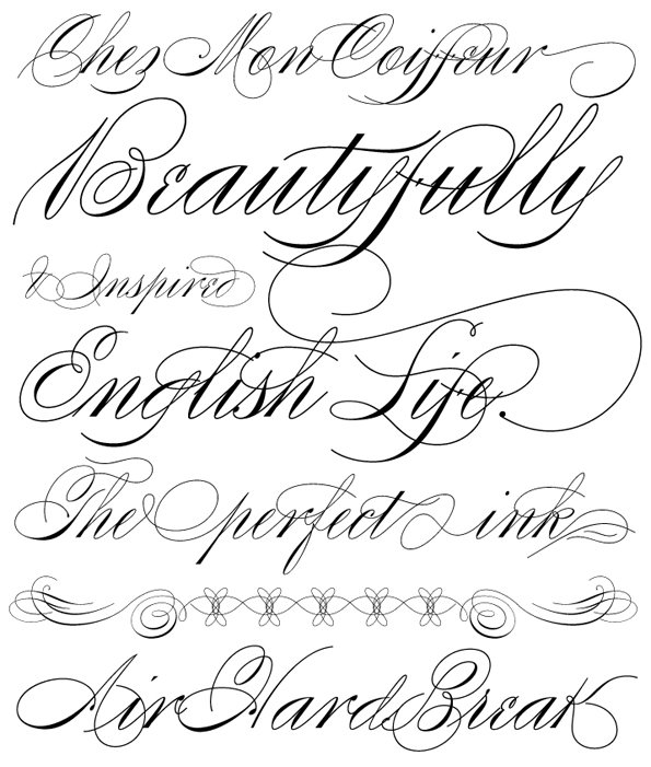 14 Free Fancy Cursive Fonts Images.