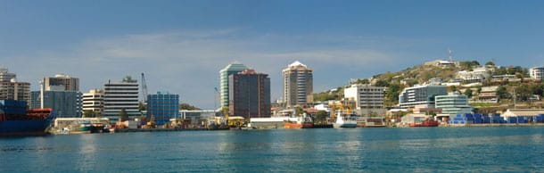 Shipping Vehicles to Port Moresby.