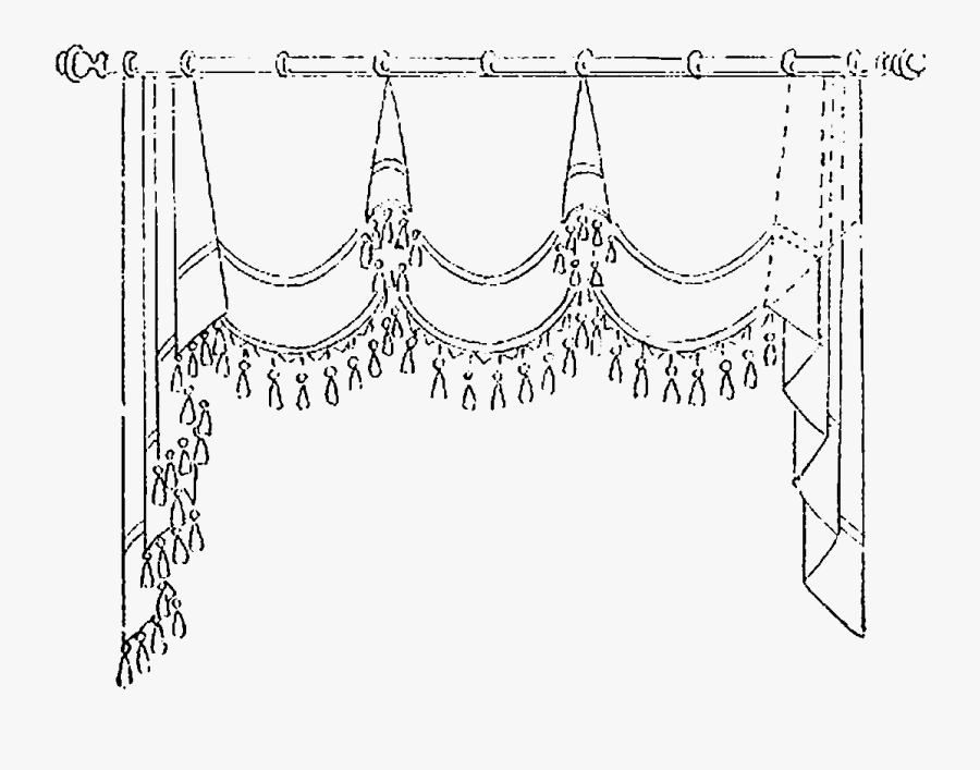 Curtain Clipart Black And White.