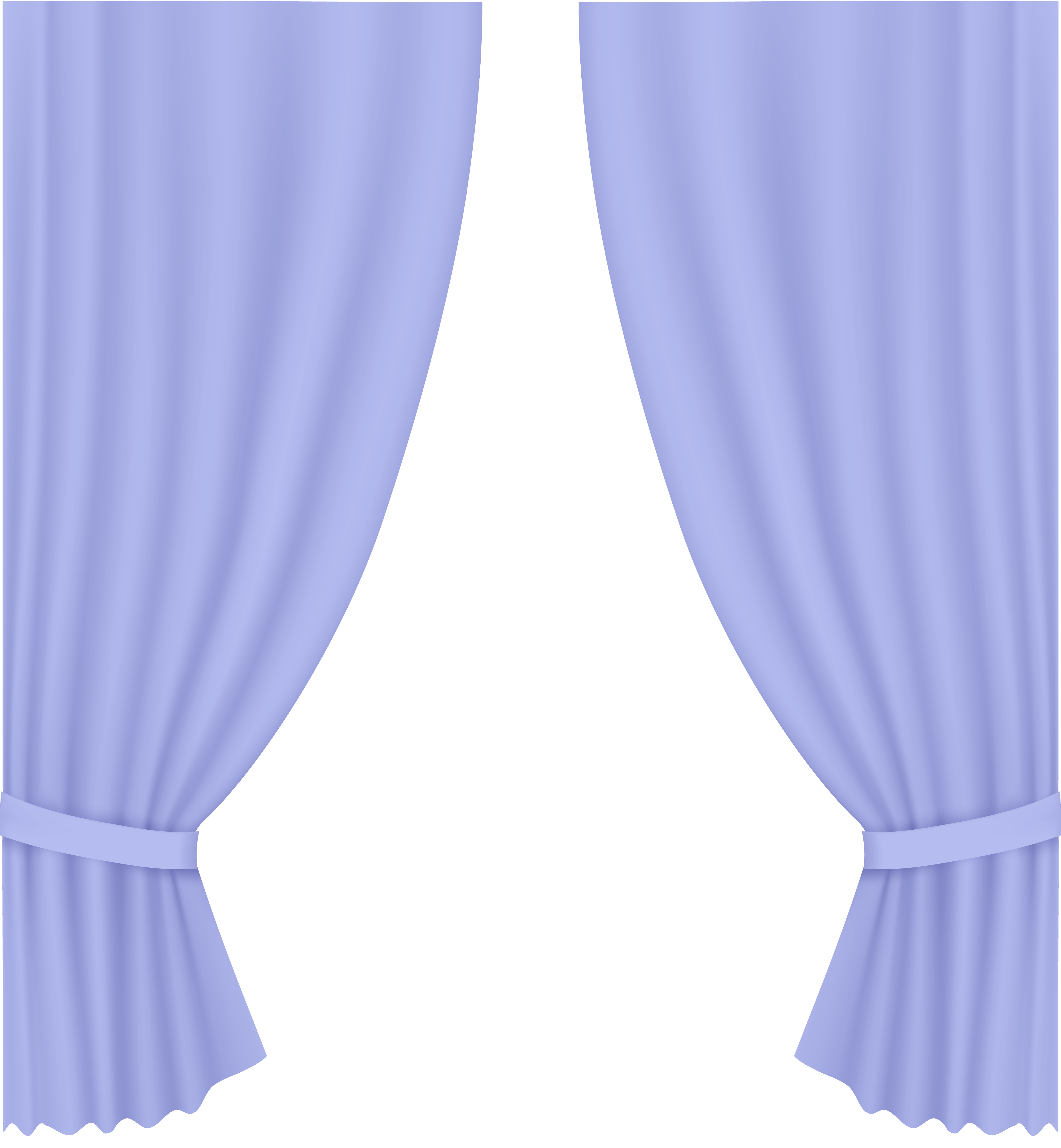 Transparent Curtain Violet Clip Art PNG Image.