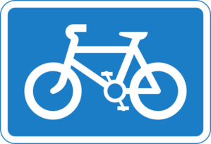 Bike path clipart.