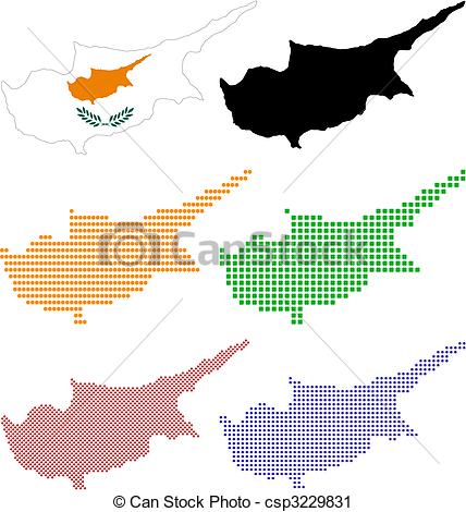 Vector Clip Art of Cyprus.