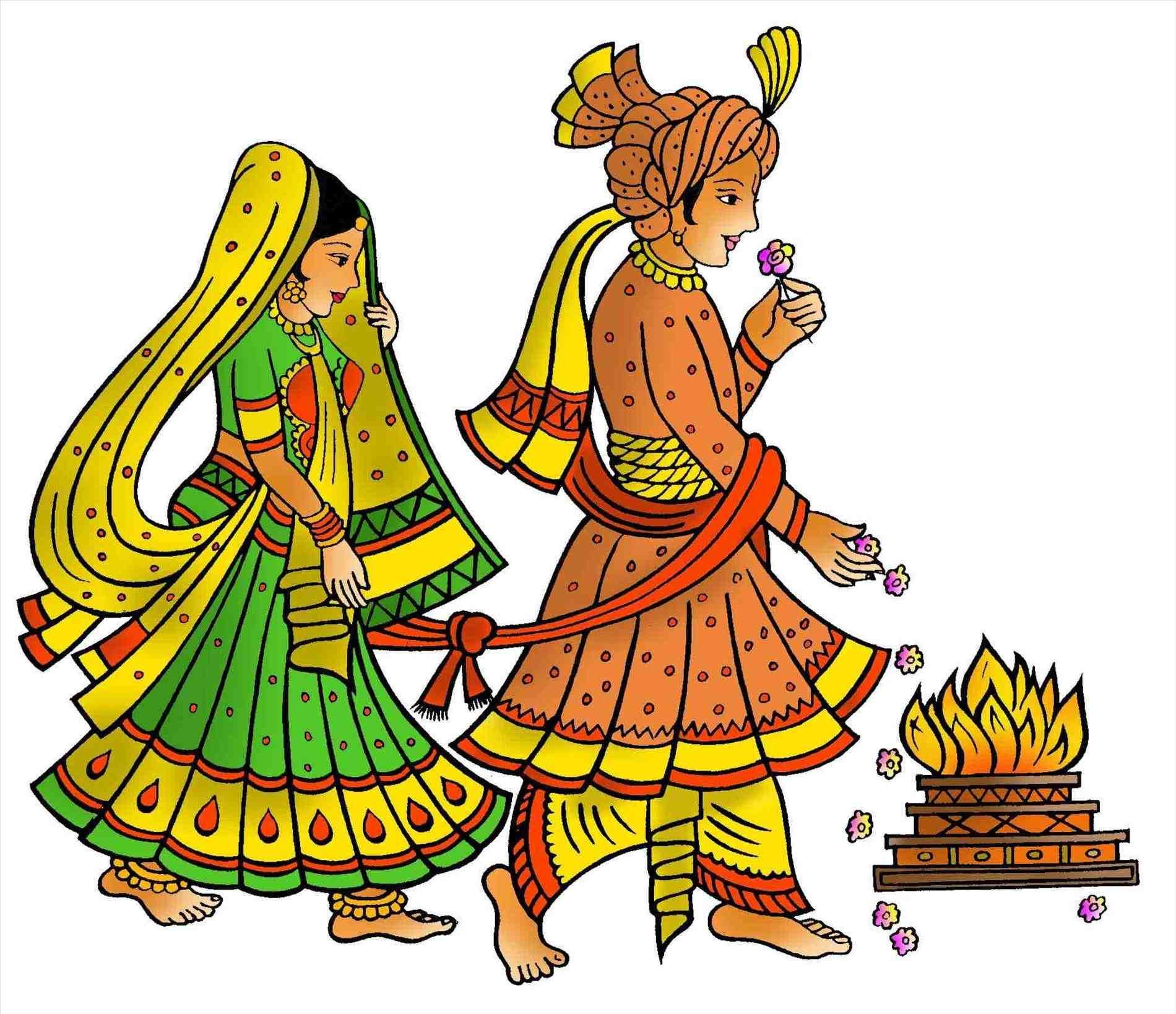 hindu wedding ceremony clipart.