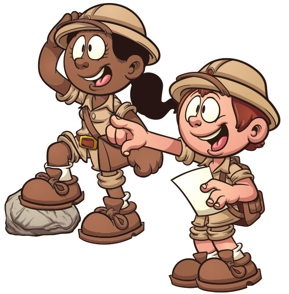 Treasure Hunting Clipart.