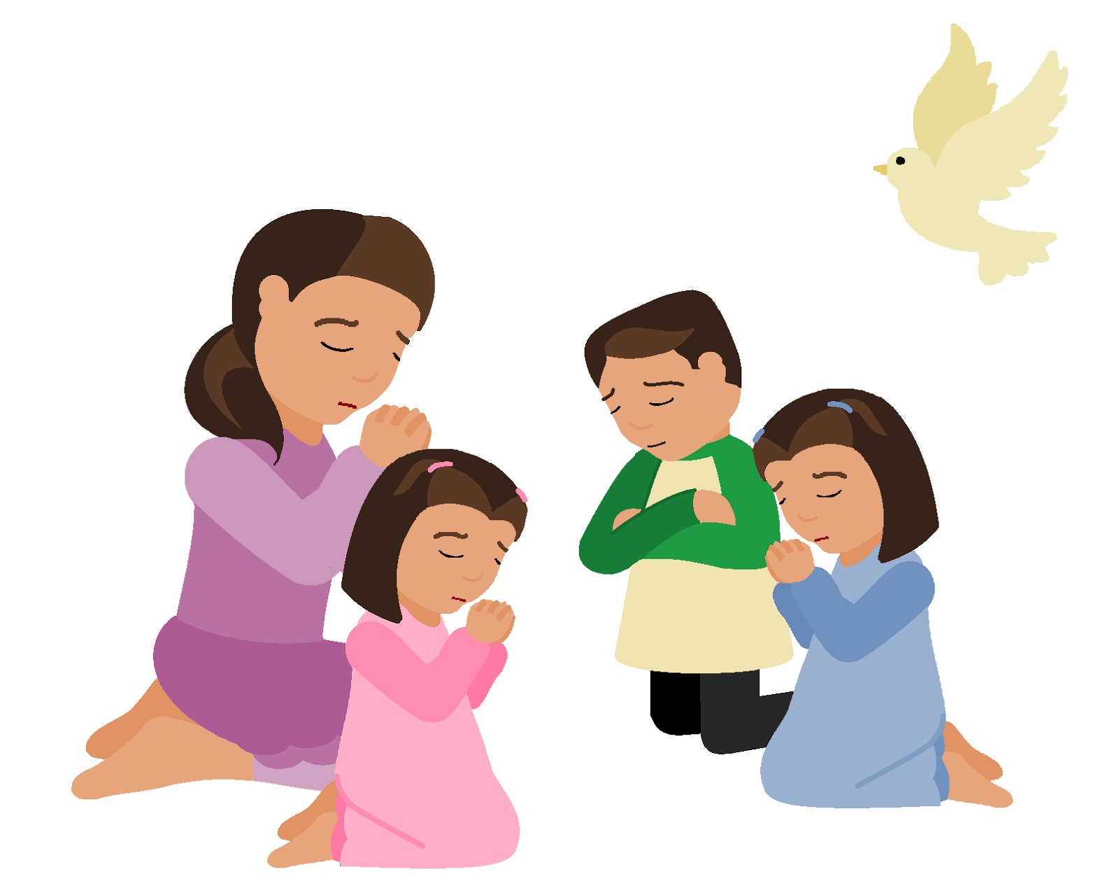 Best Children Praying Clipart #23706.